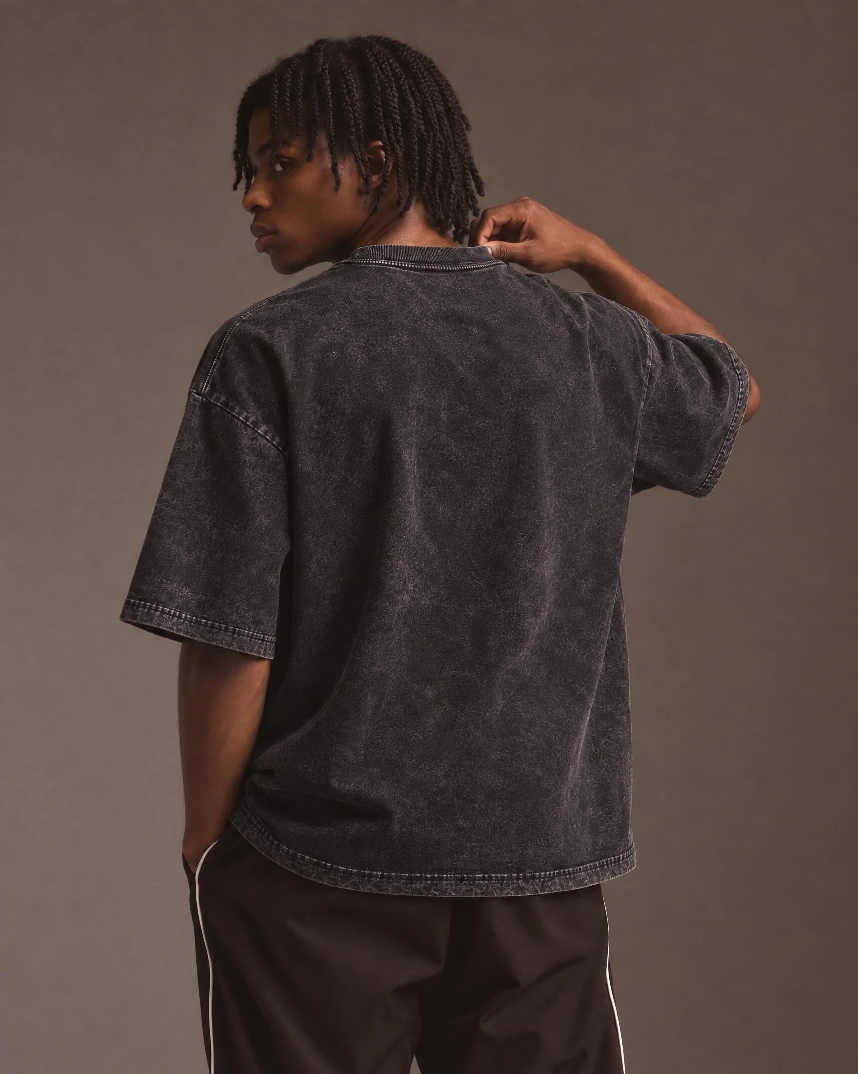 Model wearing the Kobe Bryant — Dawgs Only Tee, back view