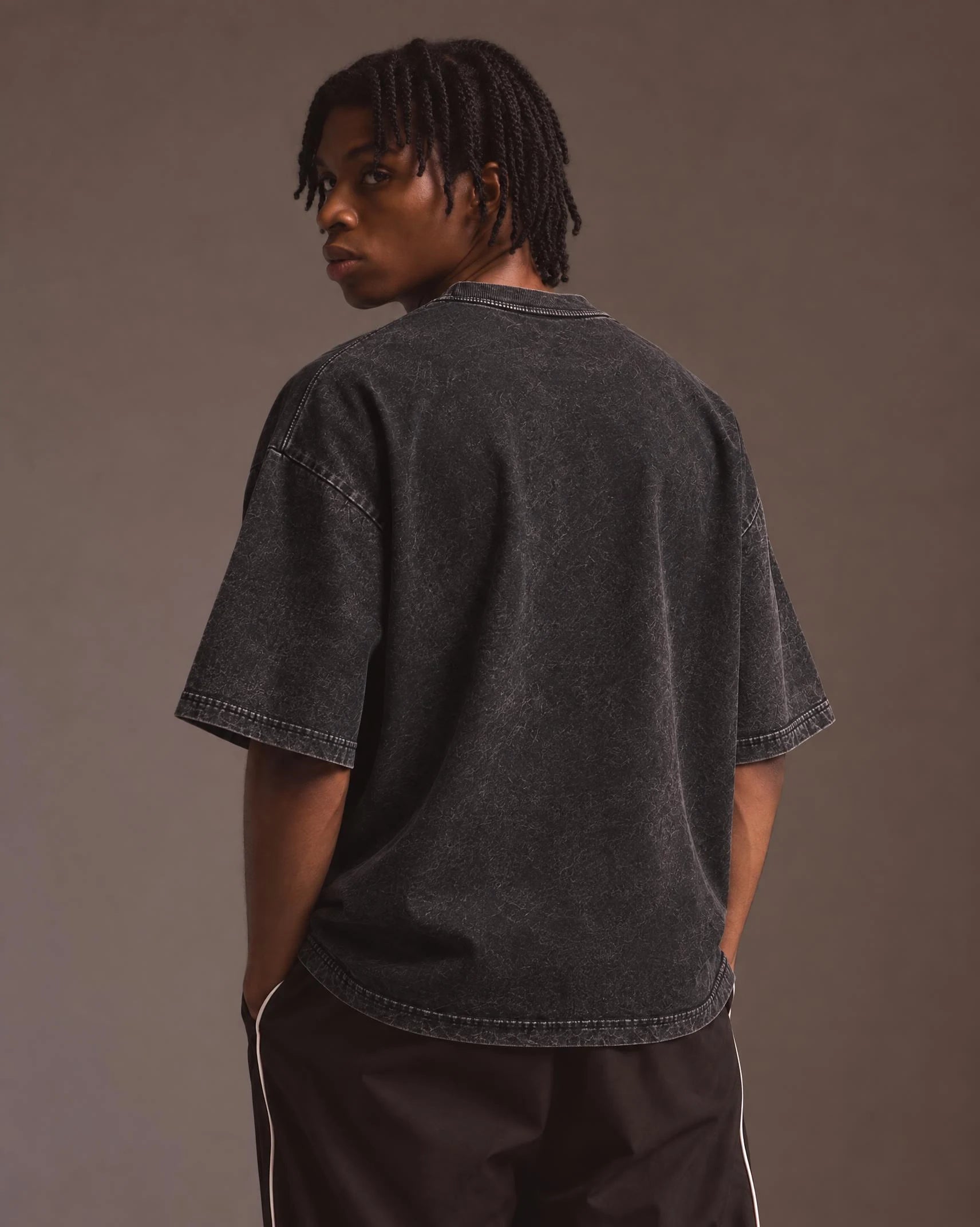 Model wearing the Michael Jordan — 23 Legacy Tee, back view