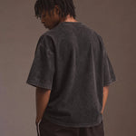 Model wearing the Michael Jordan — The Goat Championship Tee, back view